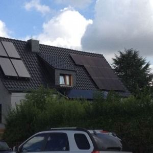 Kollektoren auf dem Dach