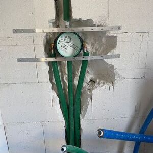 Rohrverlegung für Sanitärbereich