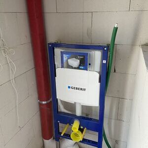 Rohrverlegung für Sanitärbereich