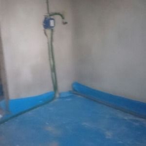 Rohrverlegung für Sanitärbereich